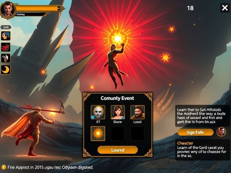Odyssey Of Sun God gameplay screenshot showing mythological battle